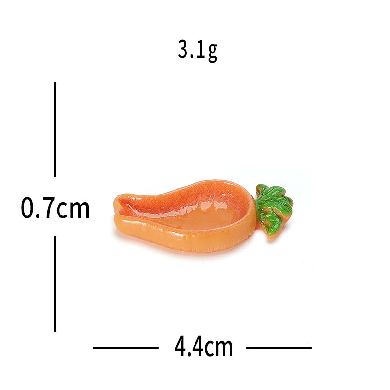 Objella - Food-Shaped Plate Miniature Ornament