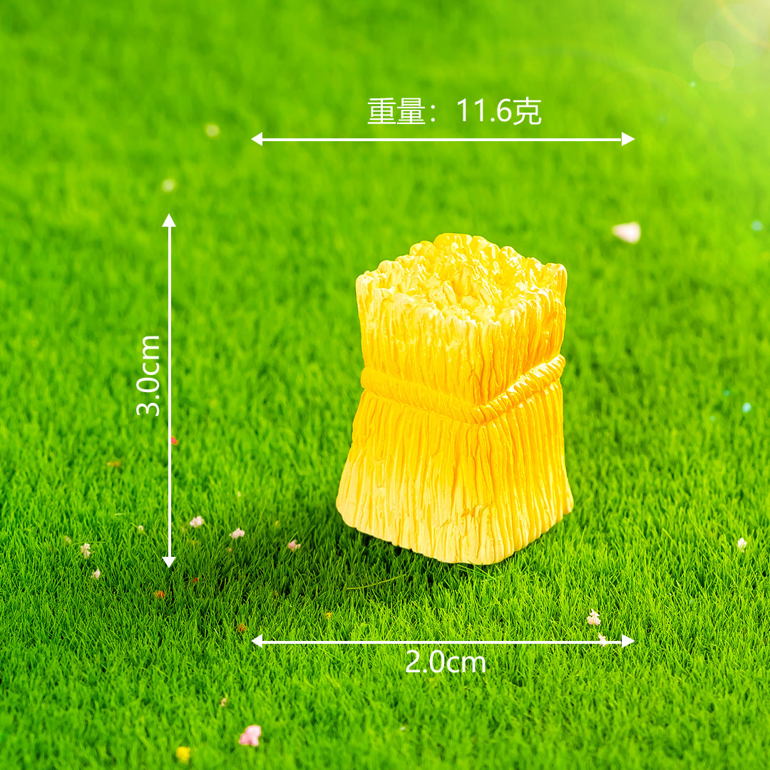 创意稻草人麦子农场微景观园艺造景diy装饰品配件微缩迷你小摆件