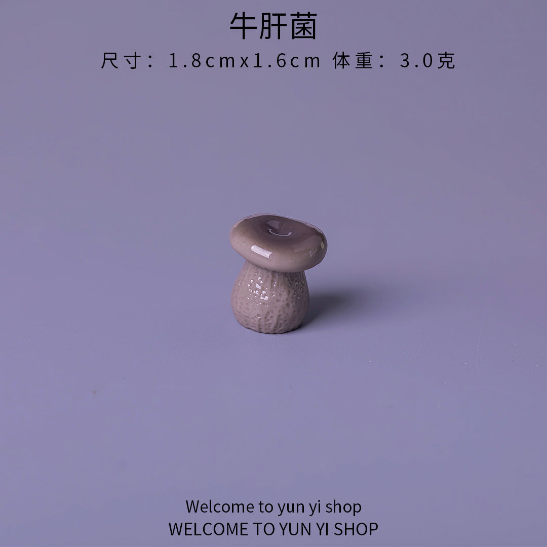 食玩小蘑菇菌香菇 微景观仿真diy装饰品盲袋配件迷你生态瓶小摆件