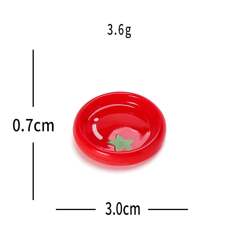 Objella - Food-Shaped Plate Miniature Ornament