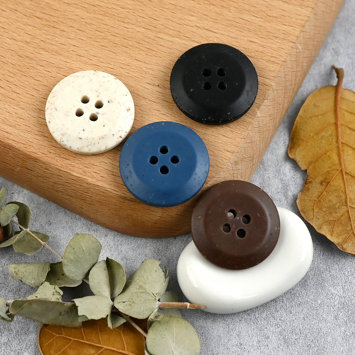 Bunli - DIY 10 Pack Zipper Line Four-Hole Button