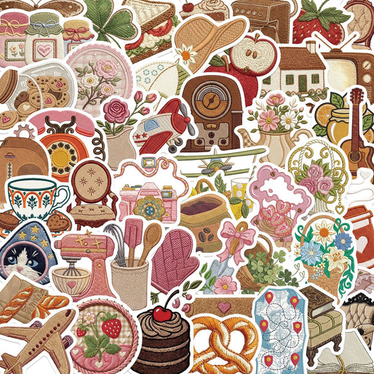 Lunira - Household Stitch-Pattern 50-Sticker Pack