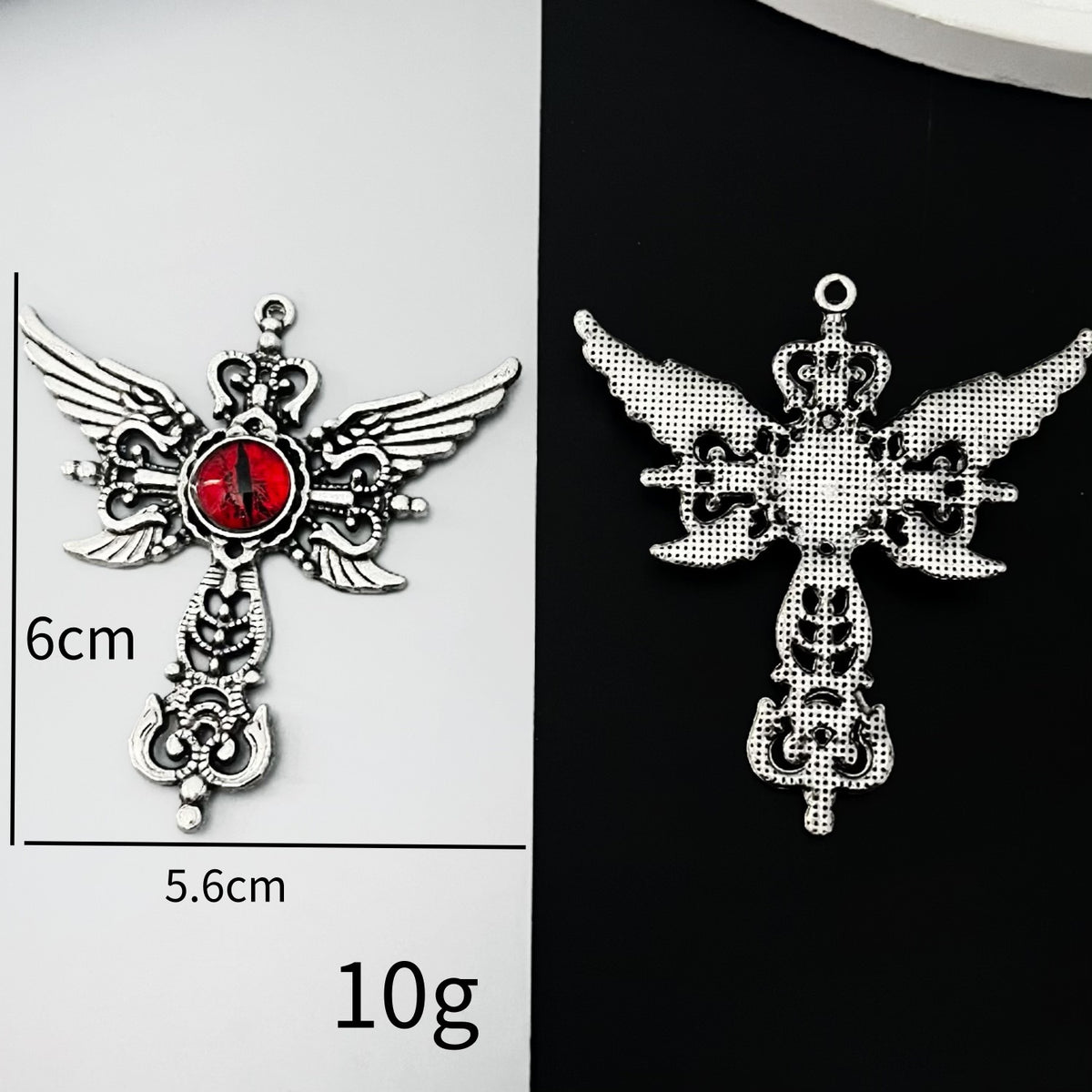 Elvane - Winged Eye Cross Pendant Only