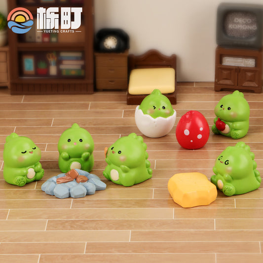 苔藓微景观创意可爱小恐龙公仔盲盒 园艺DIY装饰品配件桌面小摆件