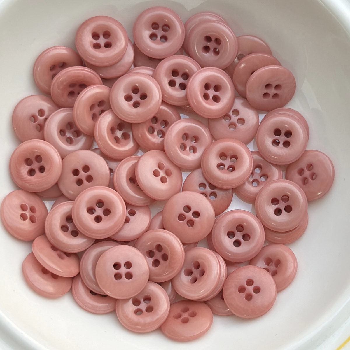 Bunli - DIY 10 Pack Glossy Round Button