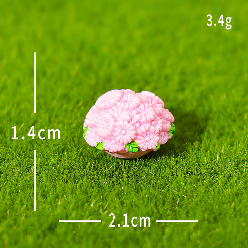 Objella - Flower Garden Scene Miniature Ornament