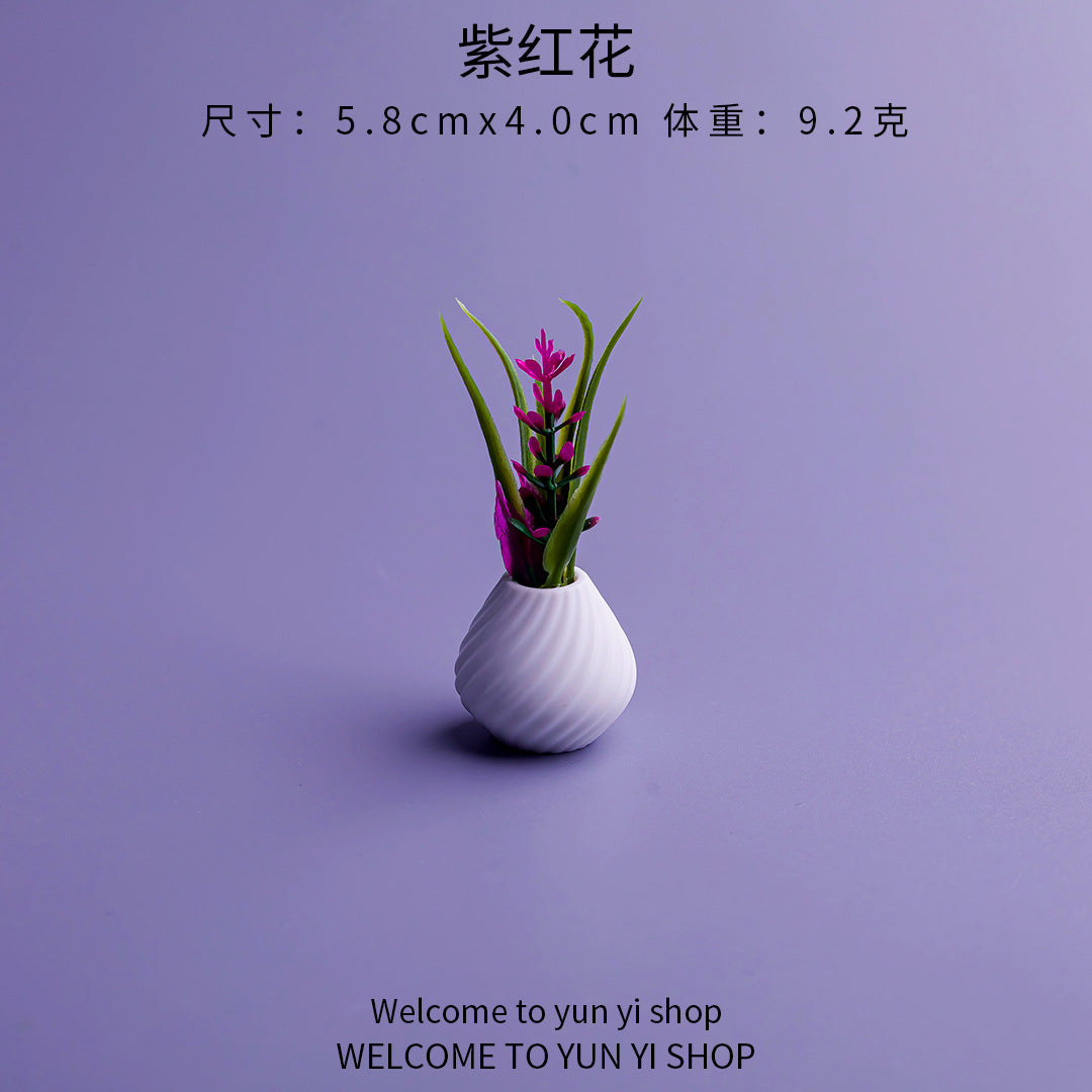 微景观创意迷你花瓶摆件 新品家居装饰品diy娃娃屋车载桌面小摆件