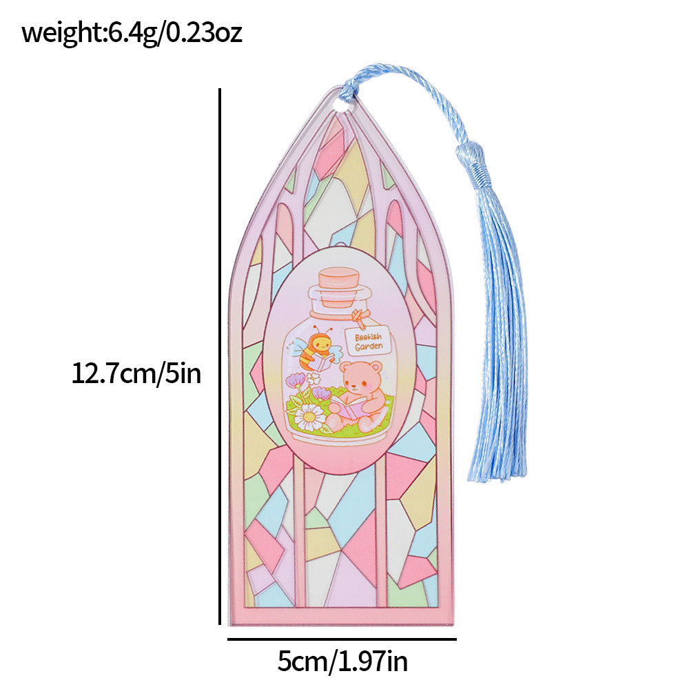 Novellea - Mosaic-Arch Matching-Tassel Bookmark