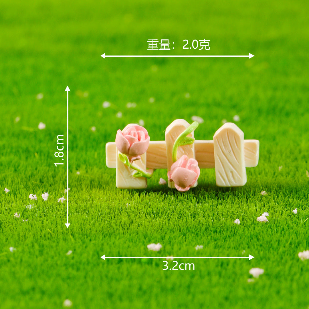 微景观新款创意OB11娃屋花园摆件高级感小众 diy装饰品粉色小摆件
