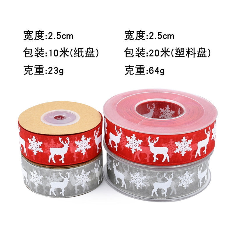 Rivora - Reindeer Snowflake Ribbon