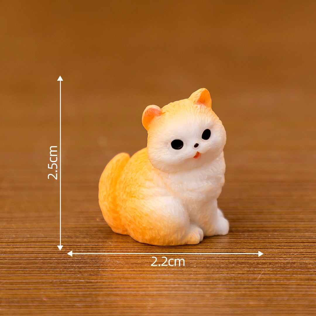微景观创意可爱小猫猫咪 diy装饰品盲袋配件迷你桌面汽车载小摆件