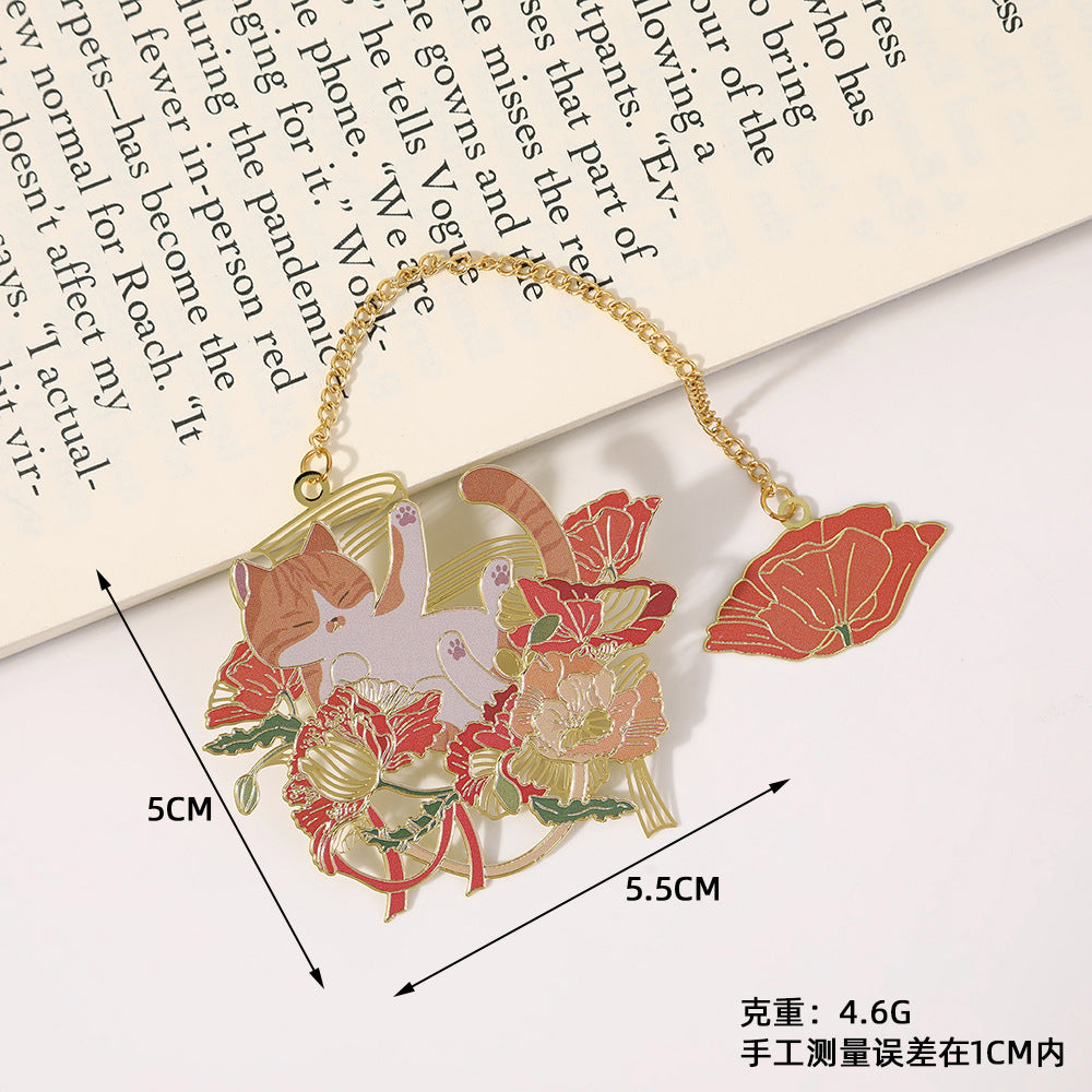 Novellea - Cat-Pose Chain-or-Tassel Bookmark