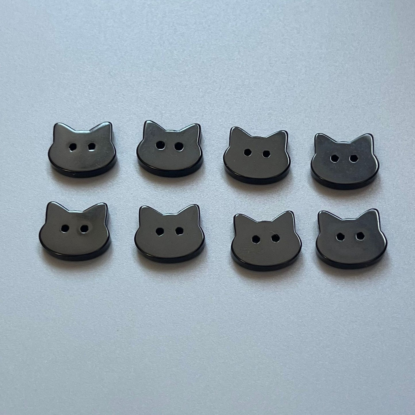 黑色小猫扣子猫咪可爱纽扣卡通动物童装毛衣手工DIY配件装饰扣