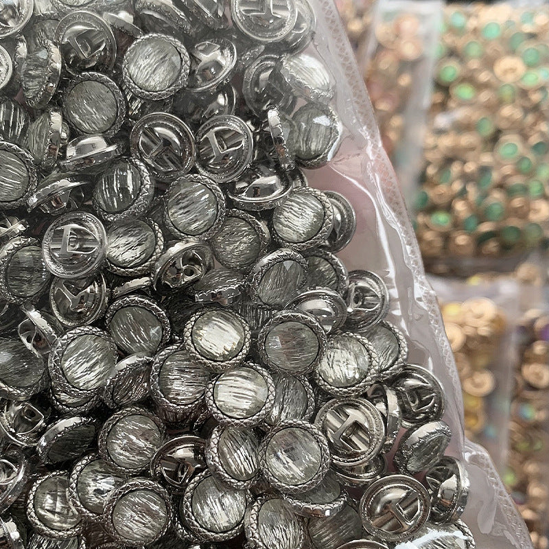 衬衫开衫纽扣POIO服装扣暗眼拉丝ab彩扣子新中式旗袍扣小众精致扣