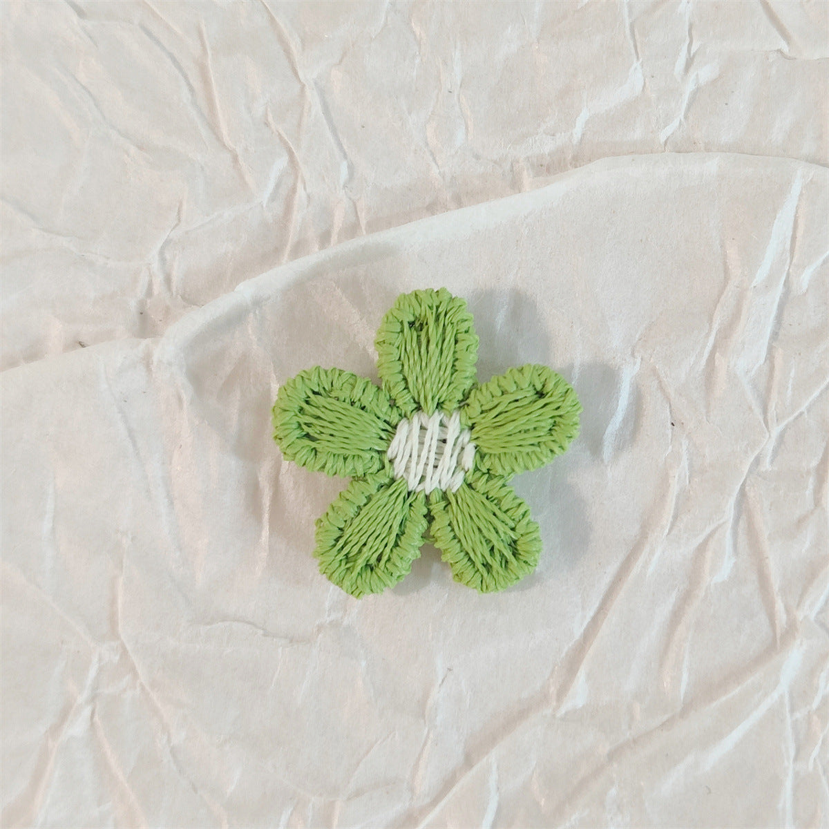 小清新彩色毛线五瓣花小花花朵配件 diy儿童服饰包包鞋袜装饰辅料
