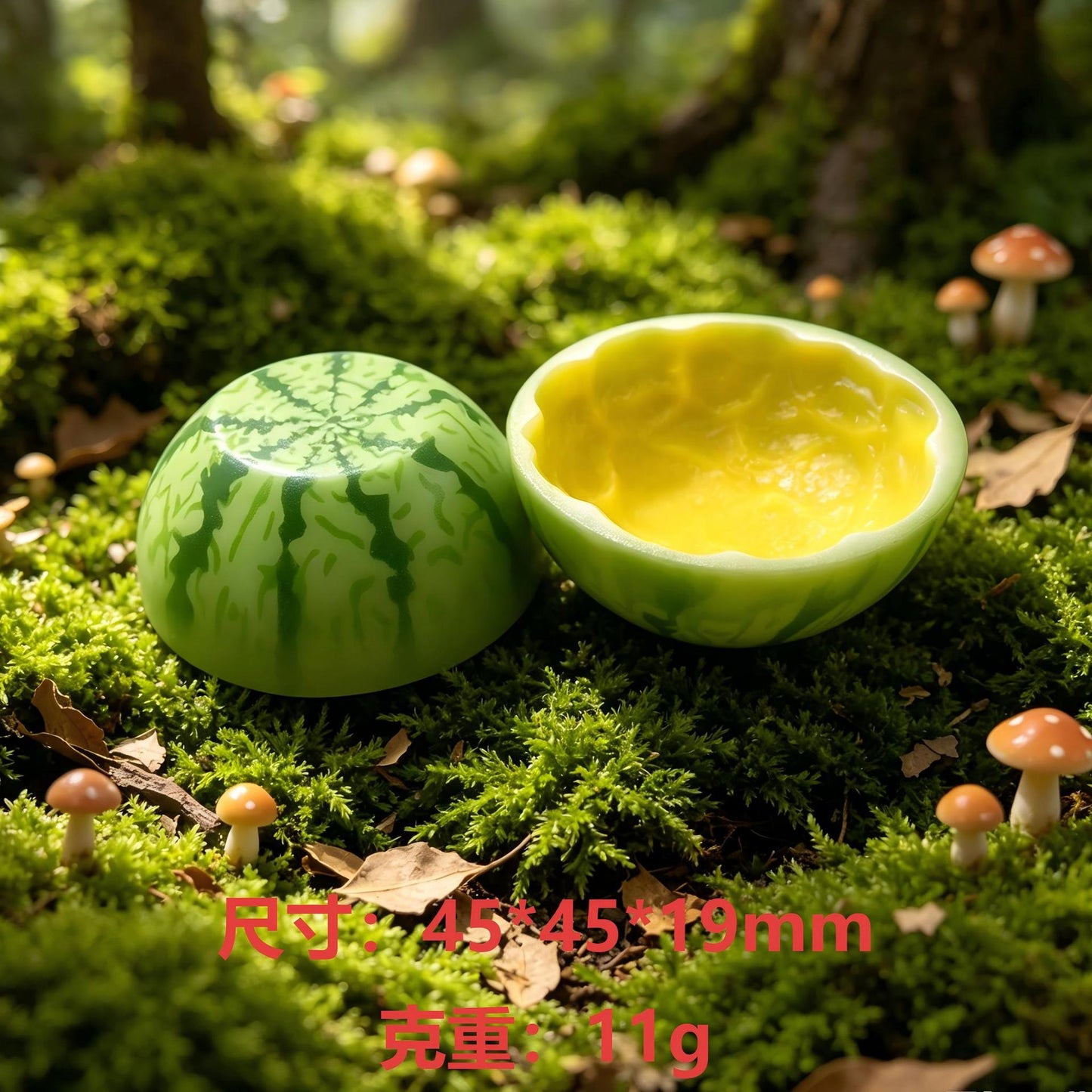微景观特色创意西瓜皮树脂配件DIY冰箱贴钥匙扣挂饰品件材料批发
