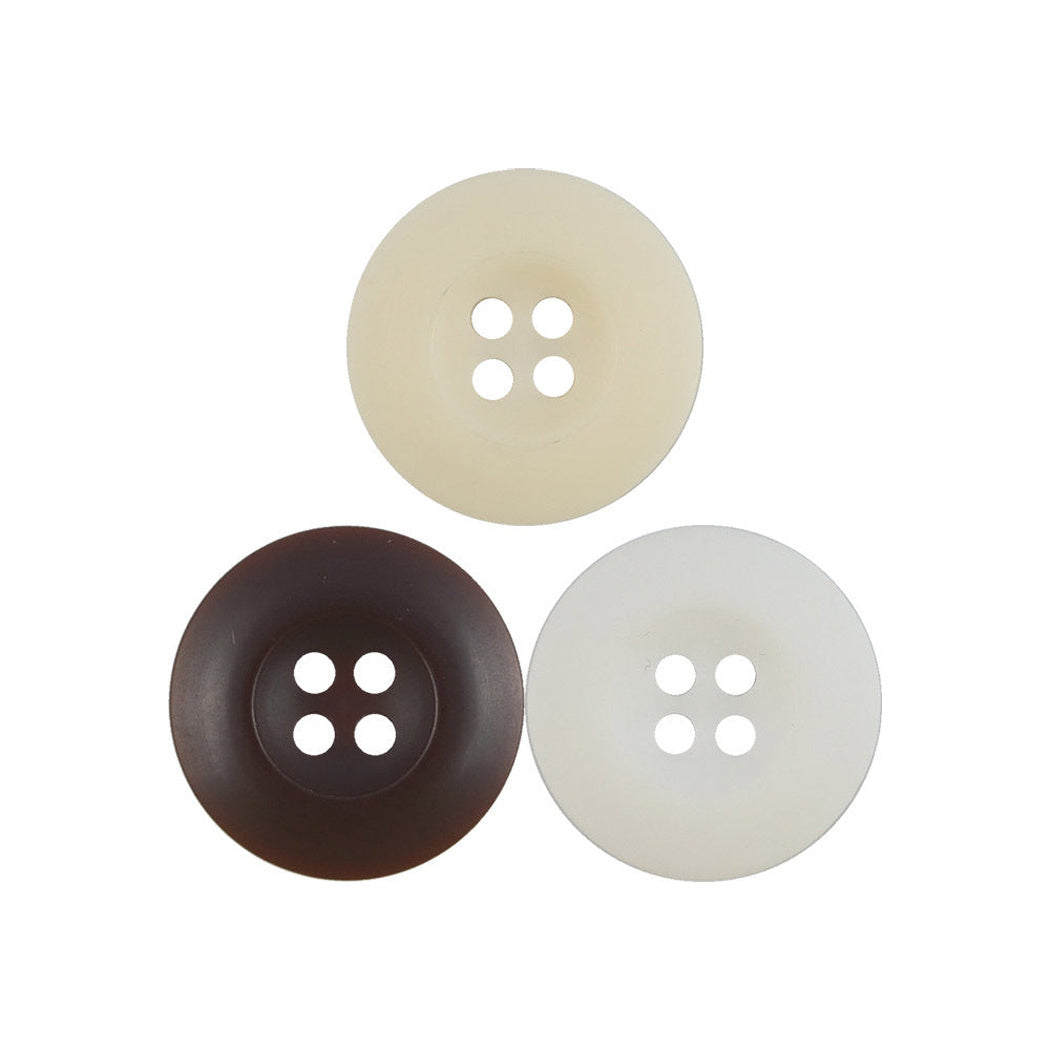 Bunli - DIY 10 Pack Matte Concave Four-Hole Button