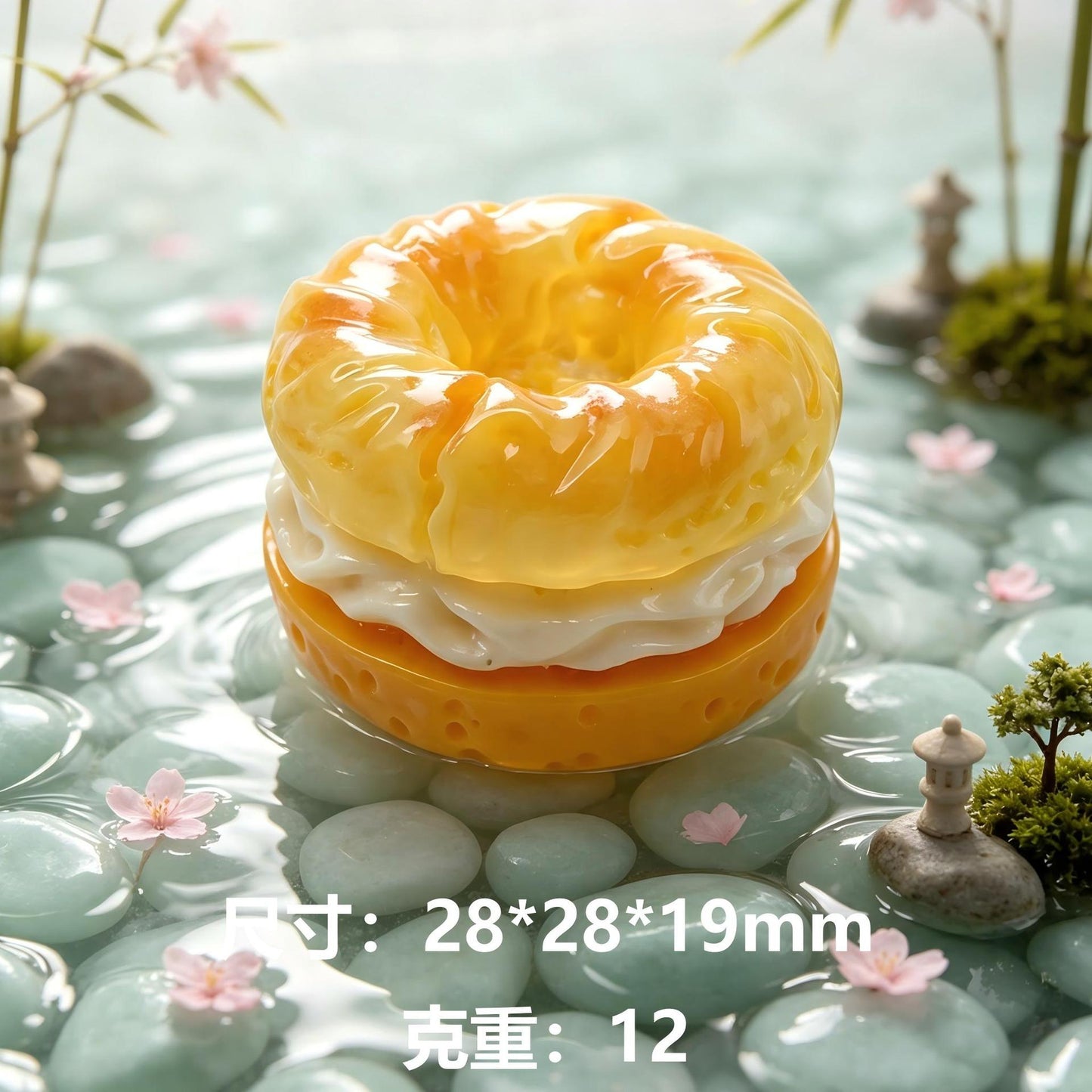 仿真水果贝果树脂配件微缩食玩摆件DIY手机壳钥匙扣挂件饰品配件