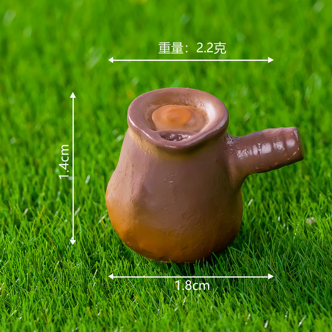 微景观冬季围炉煮茶摆件 创意diy娃娃屋家居装饰微缩造景桌面摆件