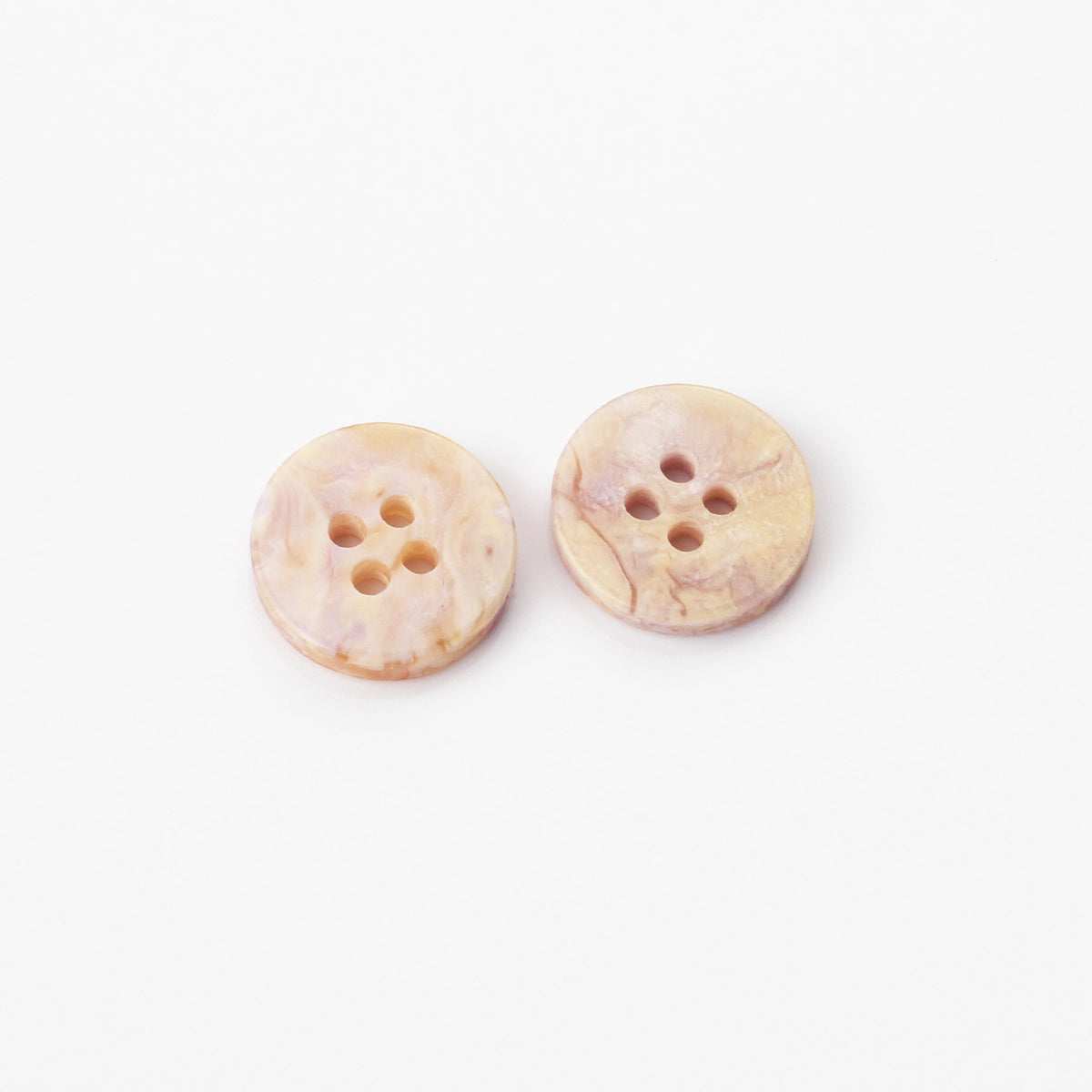 Bunli - DIY 10 Pack Pink-Beige Marbled Mixed-Shape Button