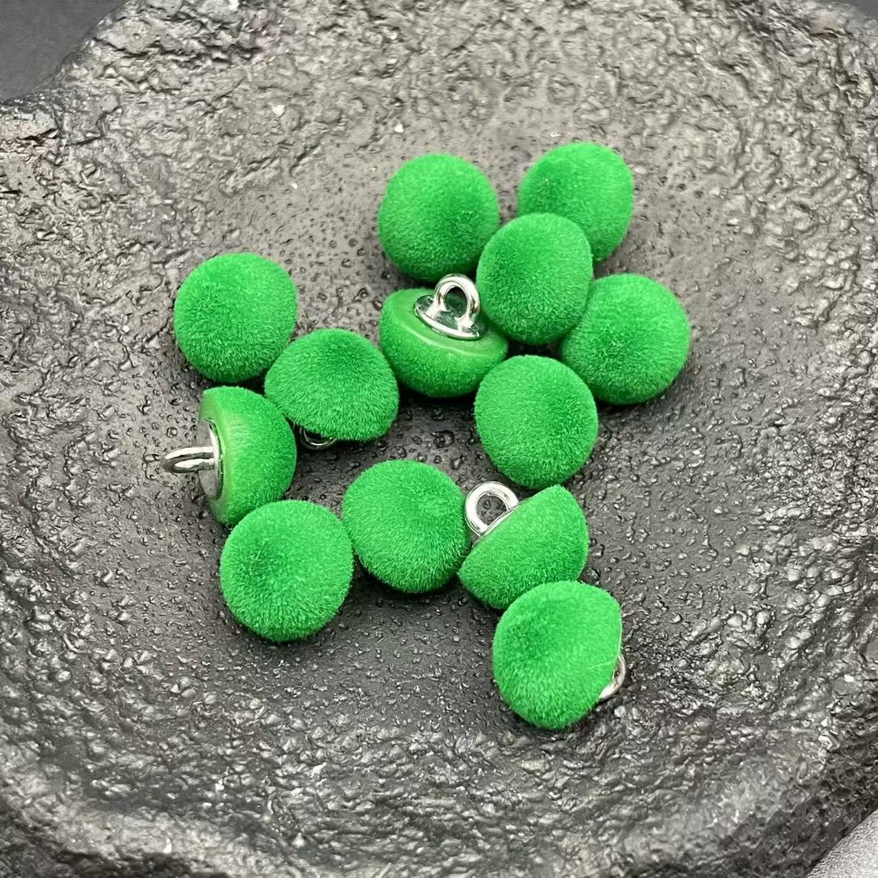 植绒半面切面扣子金属底纽扣极简轻奢风羊毛衫衬衫开衫装饰辅料扣