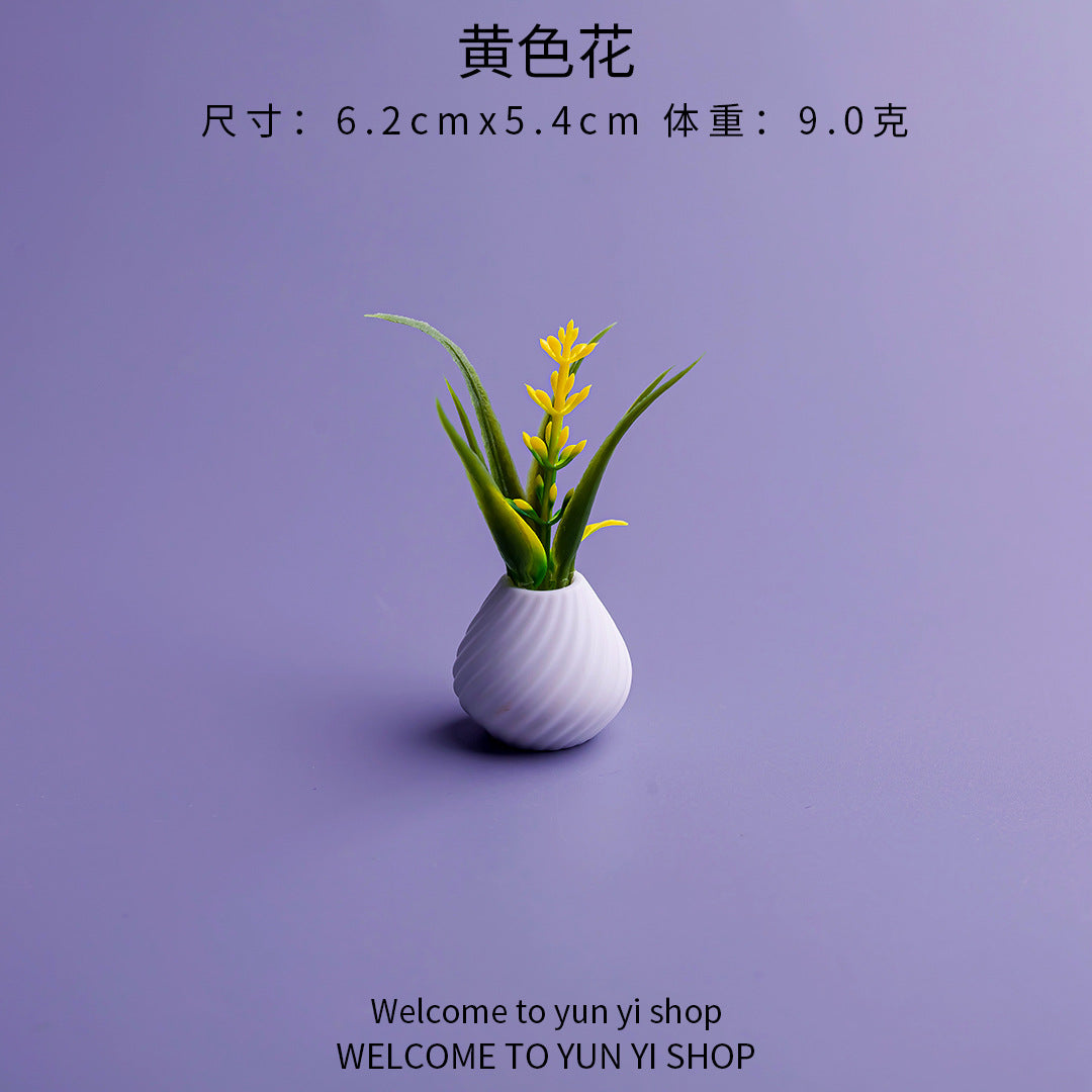 微景观创意迷你花瓶摆件 新品家居装饰品diy娃娃屋车载桌面小摆件