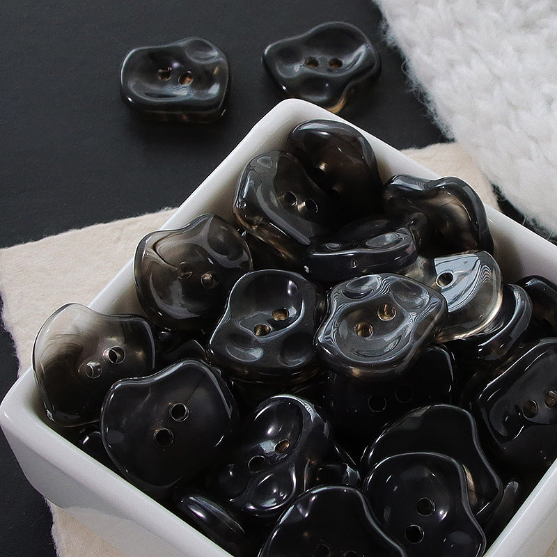 Bunli - DIY 10 Pack Marbled Two Hole Button