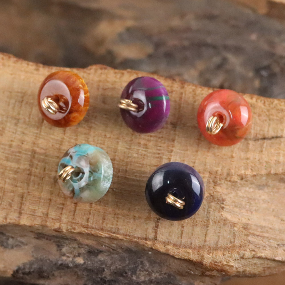 Bunli - DIY 10 Pack Glossy Translucent Shank Button