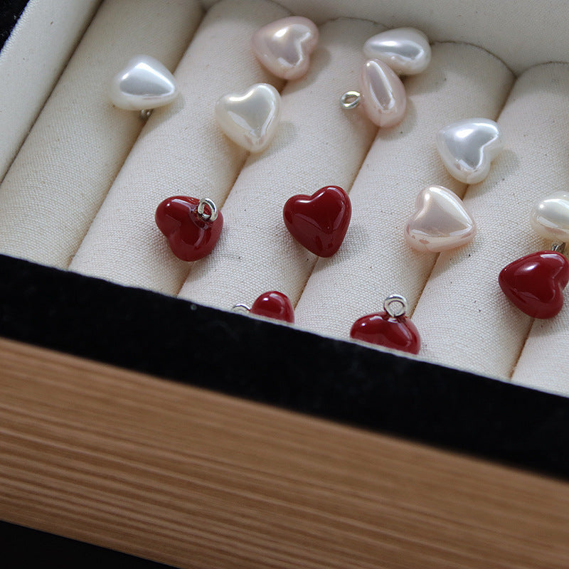 Bunli - DIY 10 Pack Four-Color Heart-Shaped Button