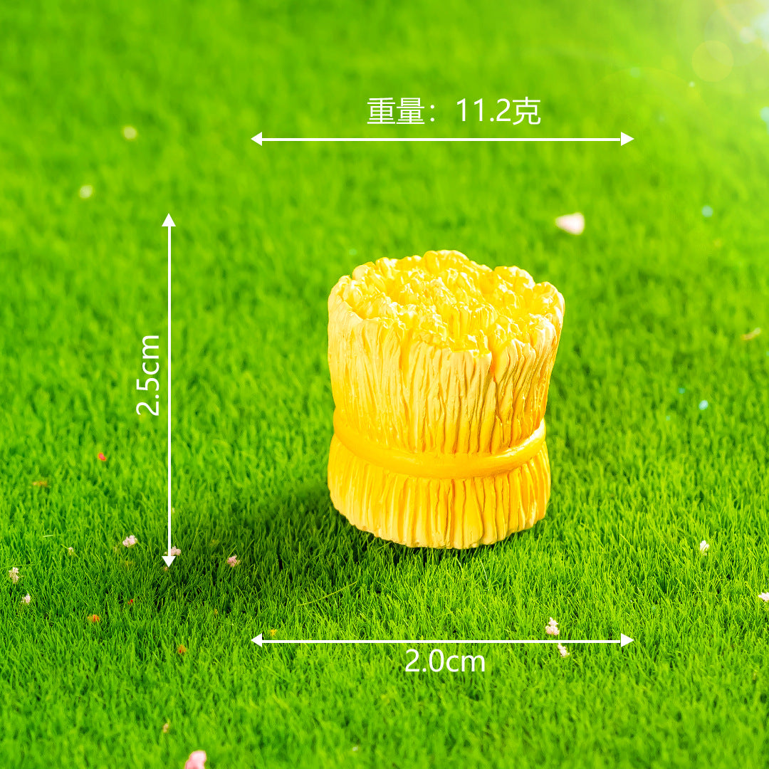创意稻草人麦子农场微景观园艺造景diy装饰品配件微缩迷你小摆件