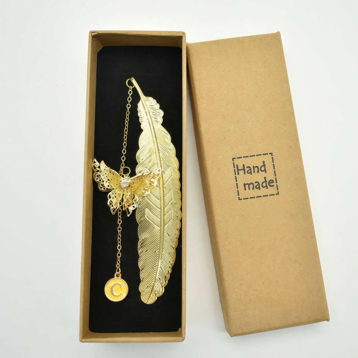 Novellea - Feather-Vein Butterfly-or-Tassel Bookmark
