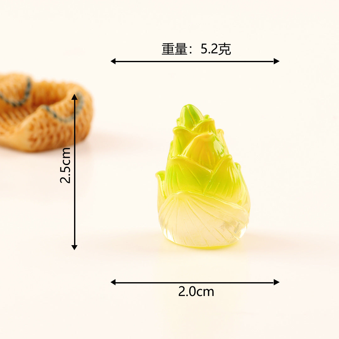 微景观小摆件夜光仿真蔬菜南瓜 创意diy装饰品微缩场景小摆件批发