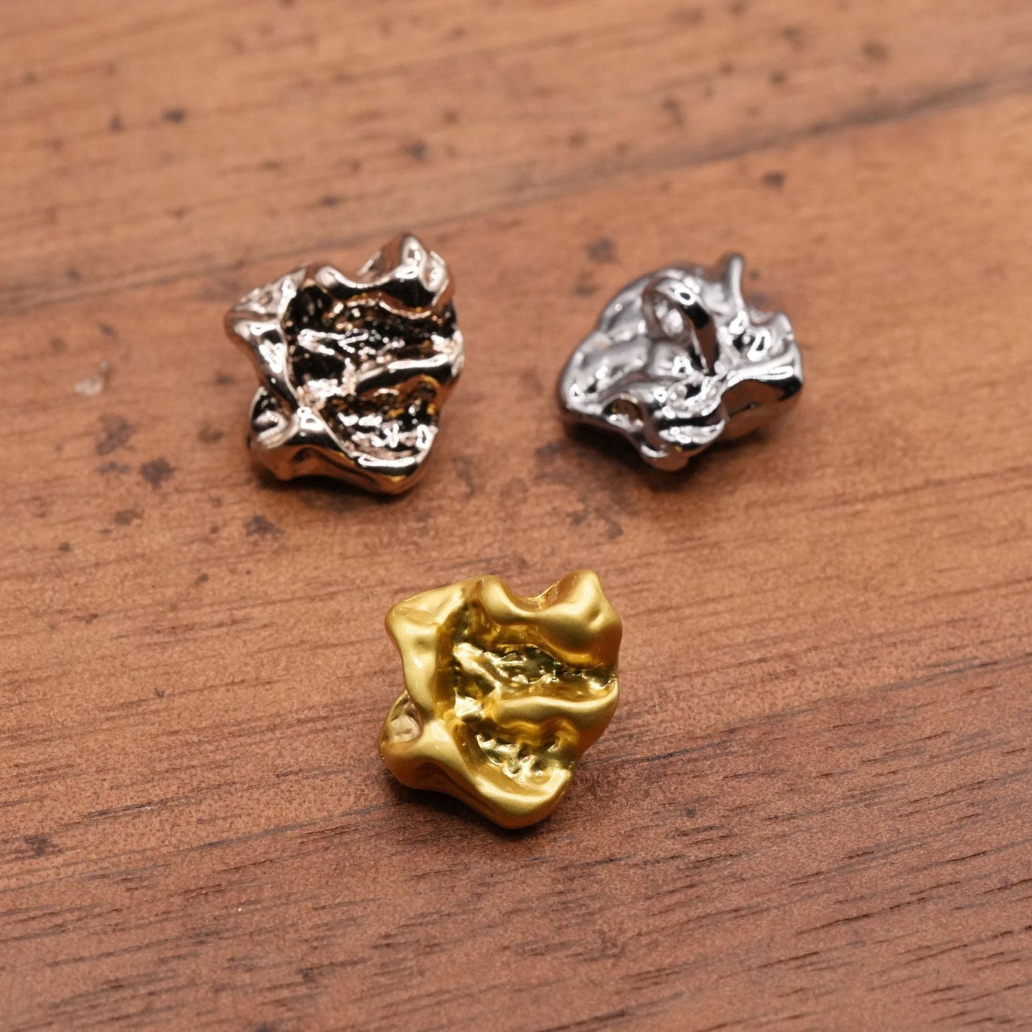 轻奢不规则纹路金属纽扣装饰辅料衬衫外套开衫大衣儿童服装小扣子