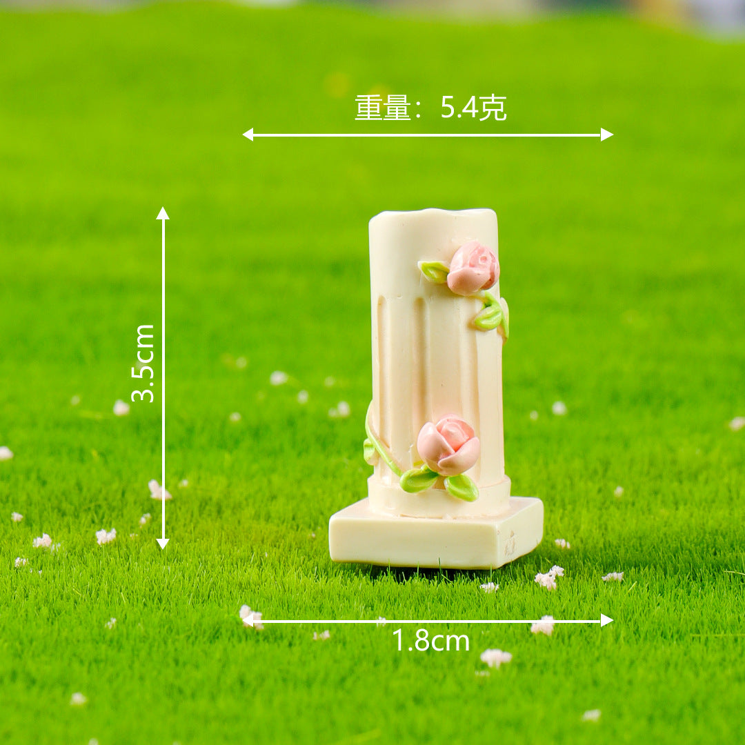 微景观新款创意OB11娃屋花园摆件高级感小众 diy装饰品粉色小摆件