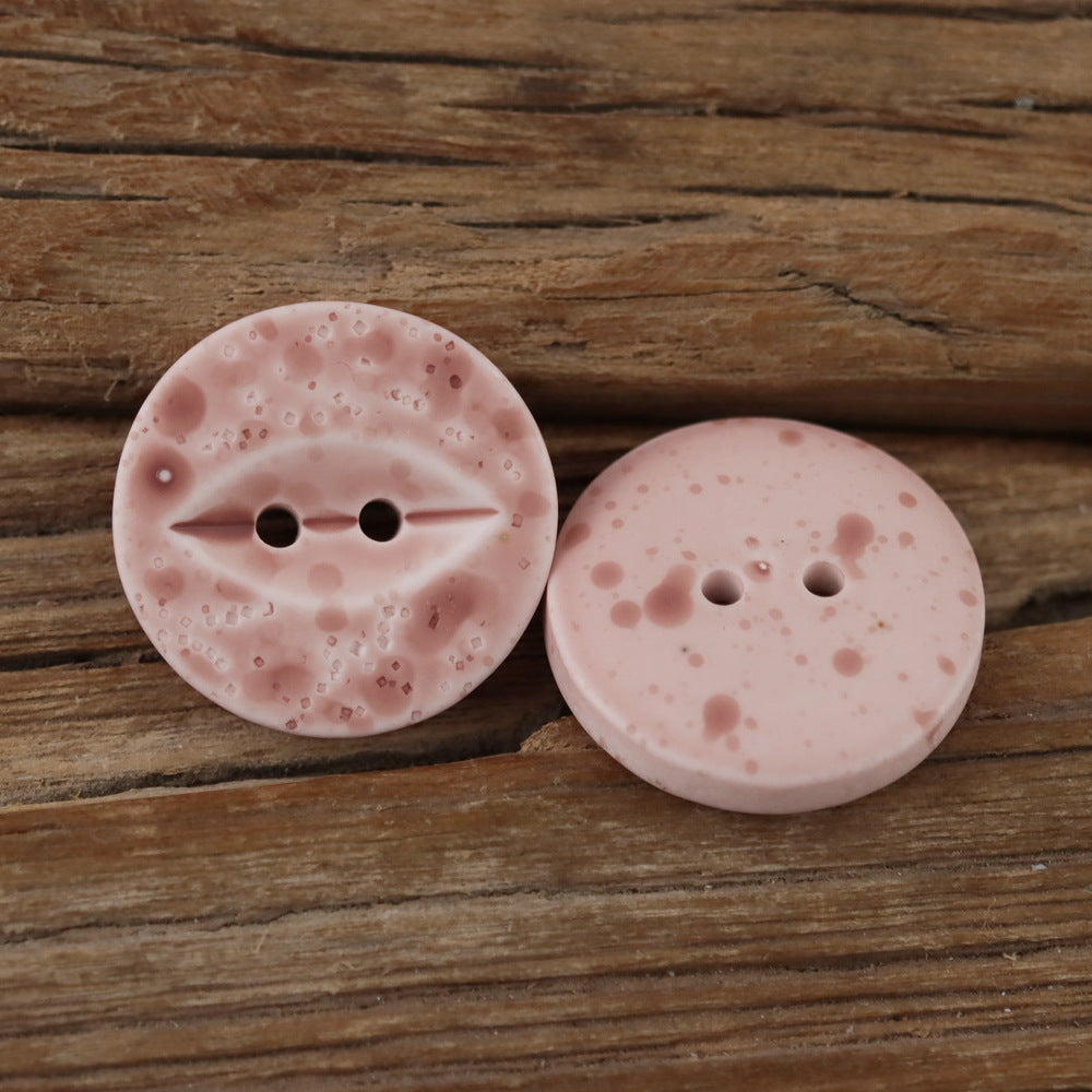 Bunli - DIY 10 Pack Mottled Round Button