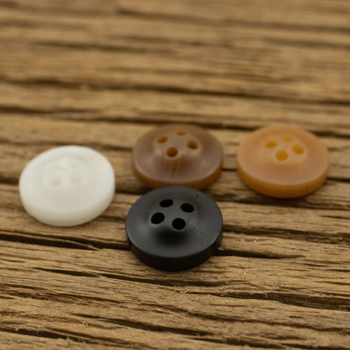 碗型哑光白黑色衬衫树脂纽扣卡其黄色衬衣雪纺衫钮扣日式polo扣子
