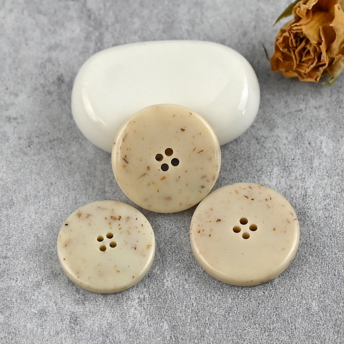 Bunli - DIY 10 Pack Ring Shape Four-Hole Button