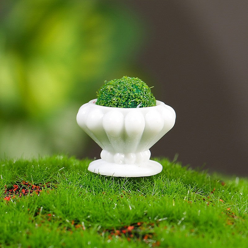 仿真花坛微景观摆件 娃娃屋创意小装饰 桌面卡通小摆件