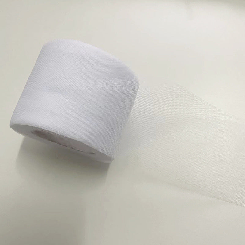 现货6cm宽纯色加密美国网纱卷diy手工发夹头饰发带包装蝴蝶结丝带