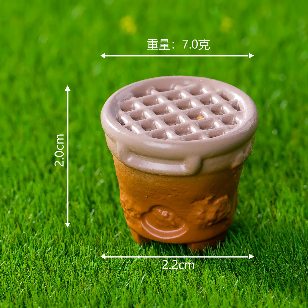 微景观冬季围炉煮茶摆件 创意diy娃娃屋家居装饰微缩造景桌面摆件