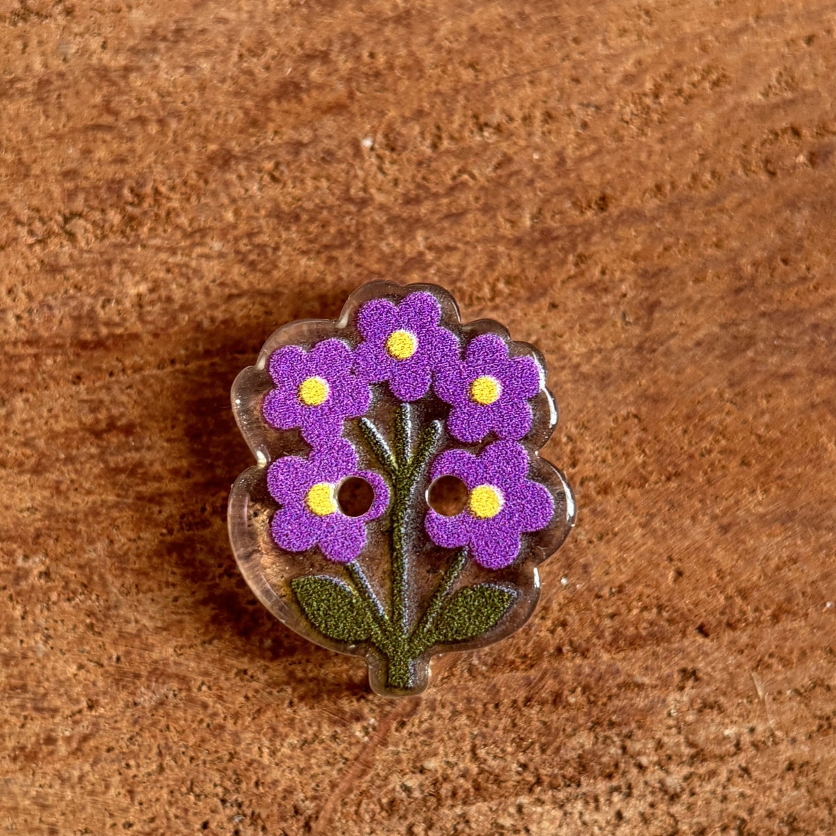 Bunli - DIY 10 Pack Transparent Flower-Shaped Button