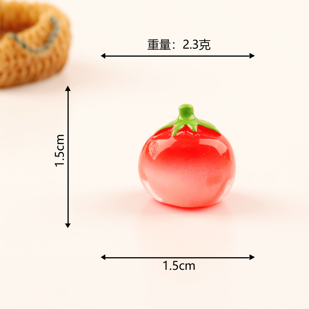 微景观小摆件夜光仿真蔬菜南瓜 创意diy装饰品微缩场景小摆件批发