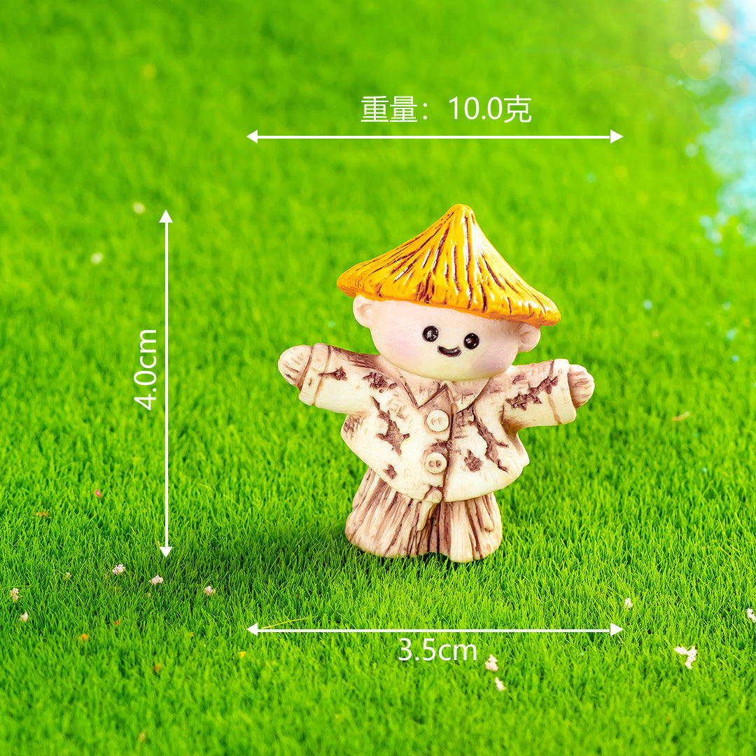 创意稻草人麦子农场微景观园艺造景diy装饰品配件微缩迷你小摆件