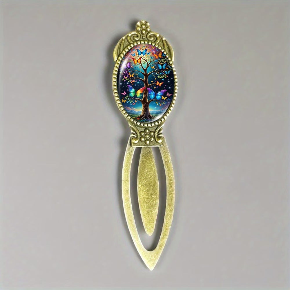 Novellea - Tree-and-Butterfly Open-Frame Bookmark