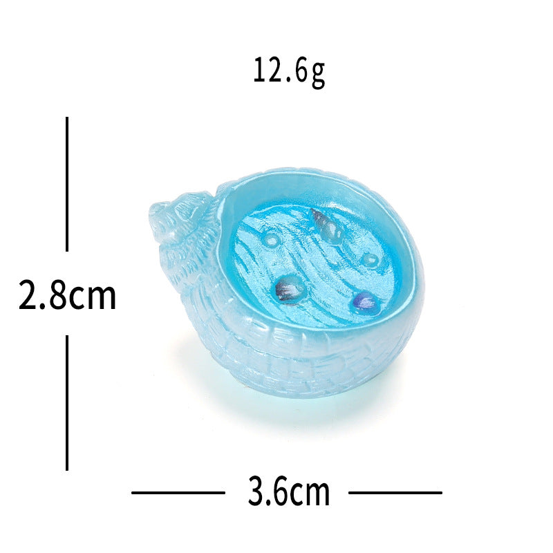 跨境新品创意海洋贝壳水族馆苔藓造景 diy装饰品微景观桌面小摆件