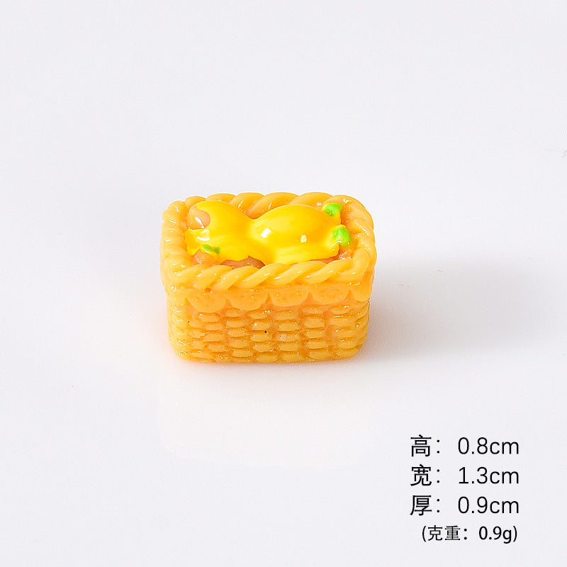 新款微缩清新柠檬家具树脂配件 卧室客厅场景小摆件diy桌面装饰品