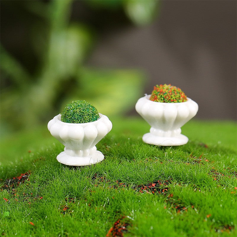 仿真花坛微景观摆件 娃娃屋创意小装饰 桌面卡通小摆件