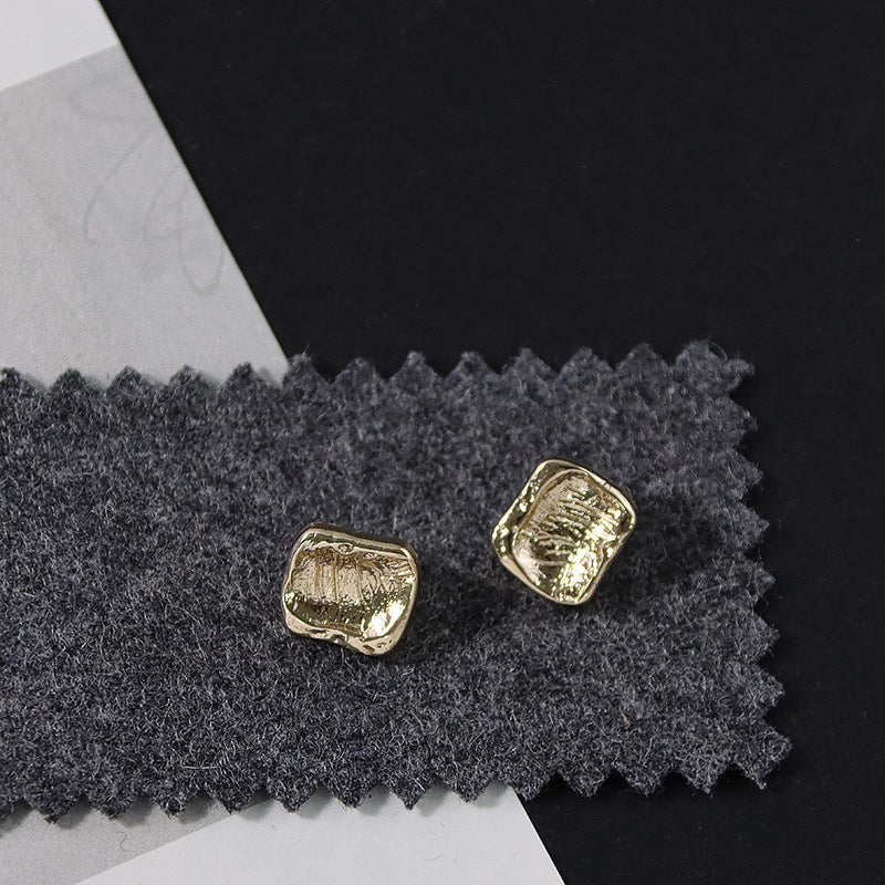 Bunli - DIY 10 Pack Gold-Tone Square Button