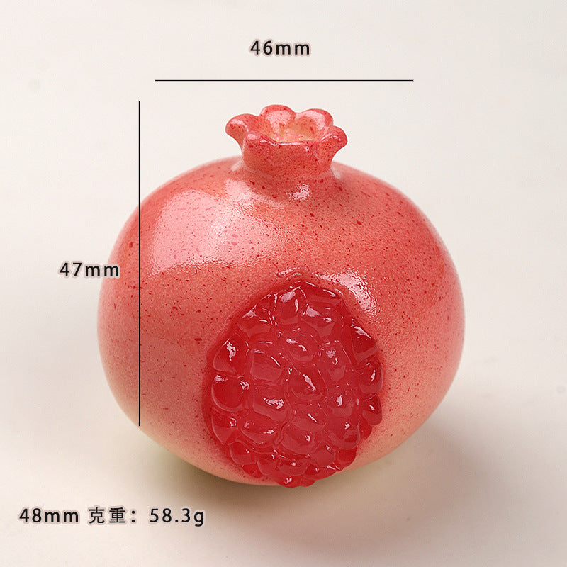 卡通diy树脂配件饰品立体切口石榴奶油胶发夹鞋扣钥匙扣吊坠配饰