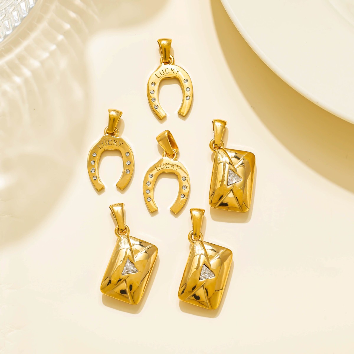 Elvane - Lucky Horseshoe and Envelope Pendant Only